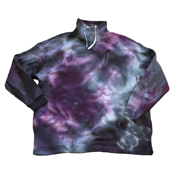 Nike Tops - Nike Ladies Ice Dyed Mock Neck Sweatshirt Small